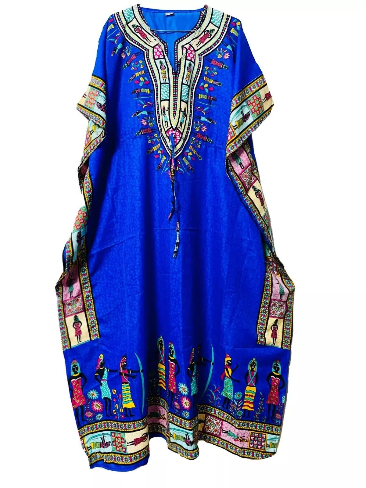 Long African Kaftan Boho Dress Beach Cover Up Caftan Gown Nightwear Maxi Women